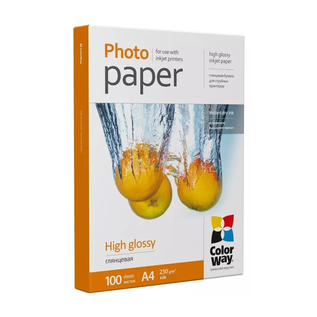 Obrázek produktu ColorWay fotopapír/ high glossy 230g/m2, A4/ 100 kusů
