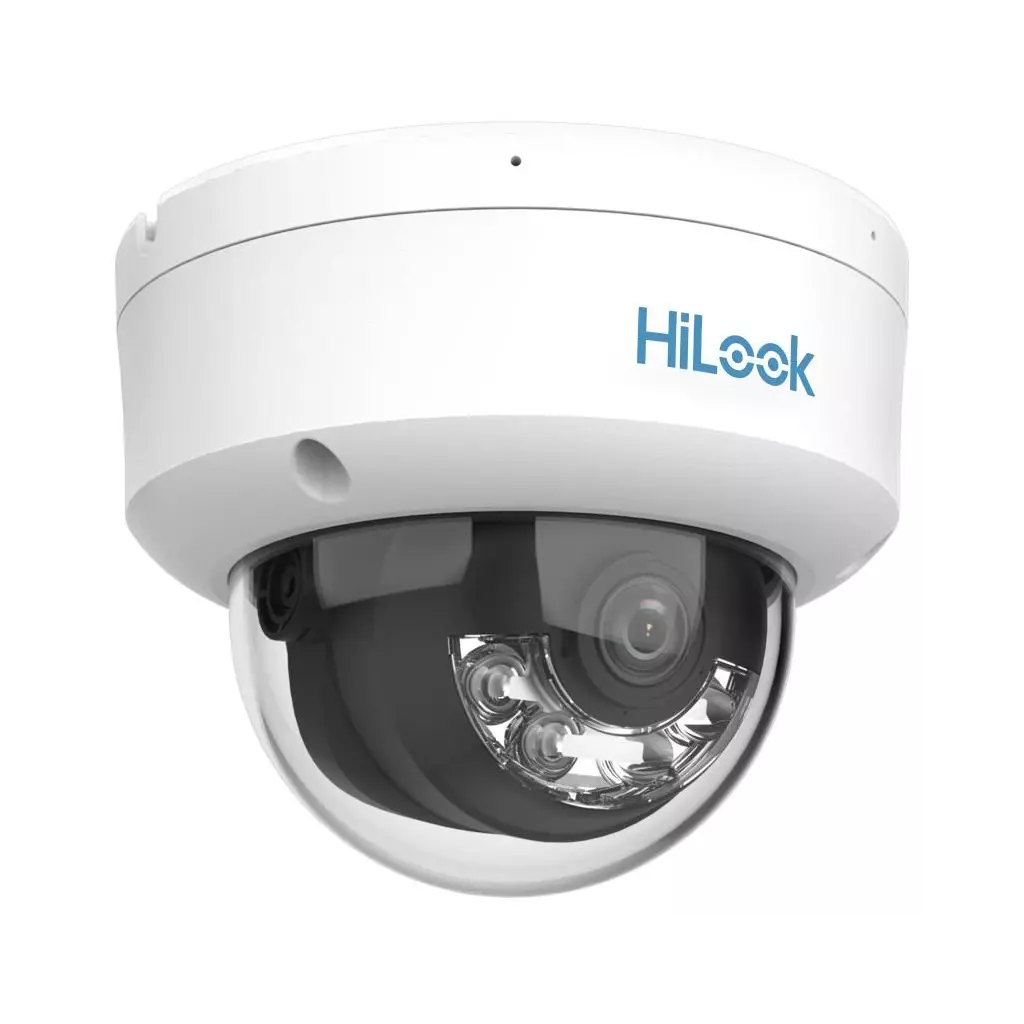 Obrázek produktu HiLook Powered by HIKVISION IP kamera IPC-D149HA-LU/ Dome/ 4Mpix/ 2.8mm/ Smart Hybrid Light/ ColorVu/ MD2.0/ IP67/ IK08/ LED30m