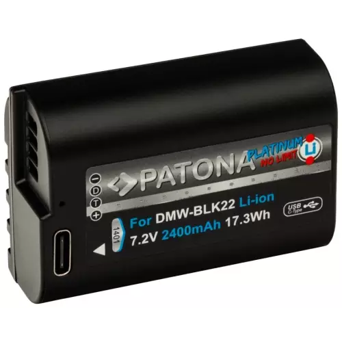 obrázek produktu PATONA baterie pro digitální kameru Panasonic DMW-BLK22 2400mAh Li-Ion Platinum USB-C nabíjení