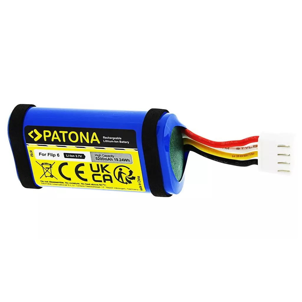 Obrázek produktu PATONA baterie pro reproduktor JBL Flip 6 5200mAh 3,7V Li-lon