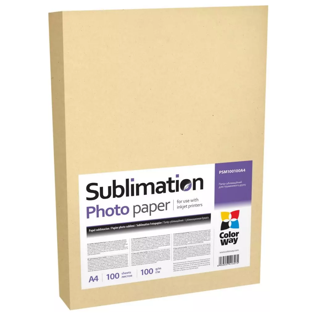 Obrázek produktu ColorWay fotopapír sublimační 100g/m2, A4, 100 kusů