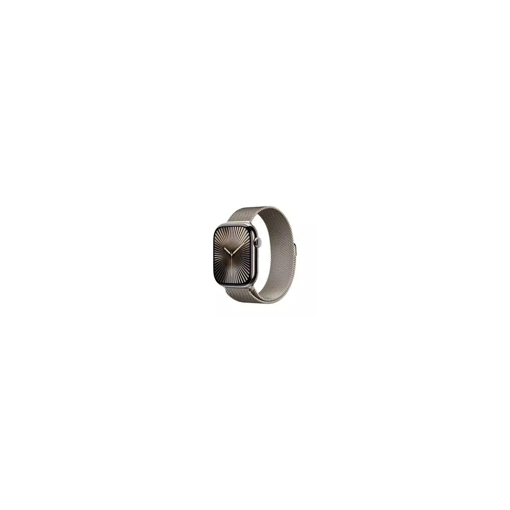 Obrázek produktu Apple Watch Series 10 GPS + Cellular 46mm Natural Titanium Case with Natural Milanese Loop - M/L (MWYC3QC/A)
