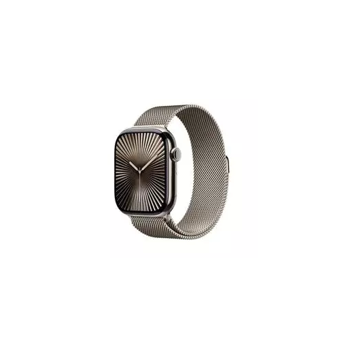 obrázek produktu Apple Watch Series 10 GPS + Cellular 46mm Natural Titanium Case with Natural Milanese Loop - M/L (MWYC3QC/A)