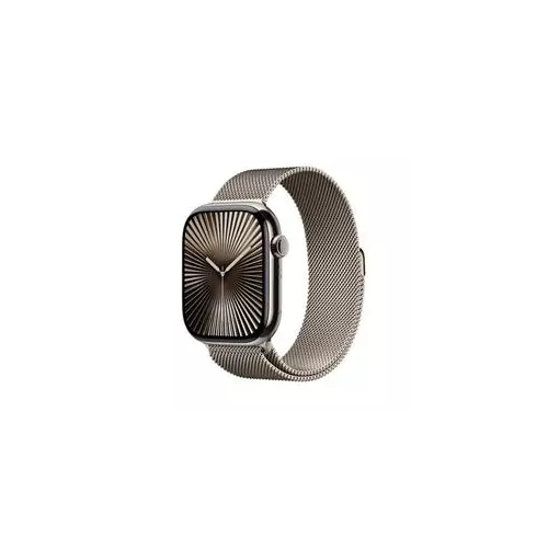 obrázek produktu Apple Watch Series 10 GPS + Cellular 46mm Natural Titanium Case with Natural Milanese Loop - S/M (MC7Q4QC/A)
