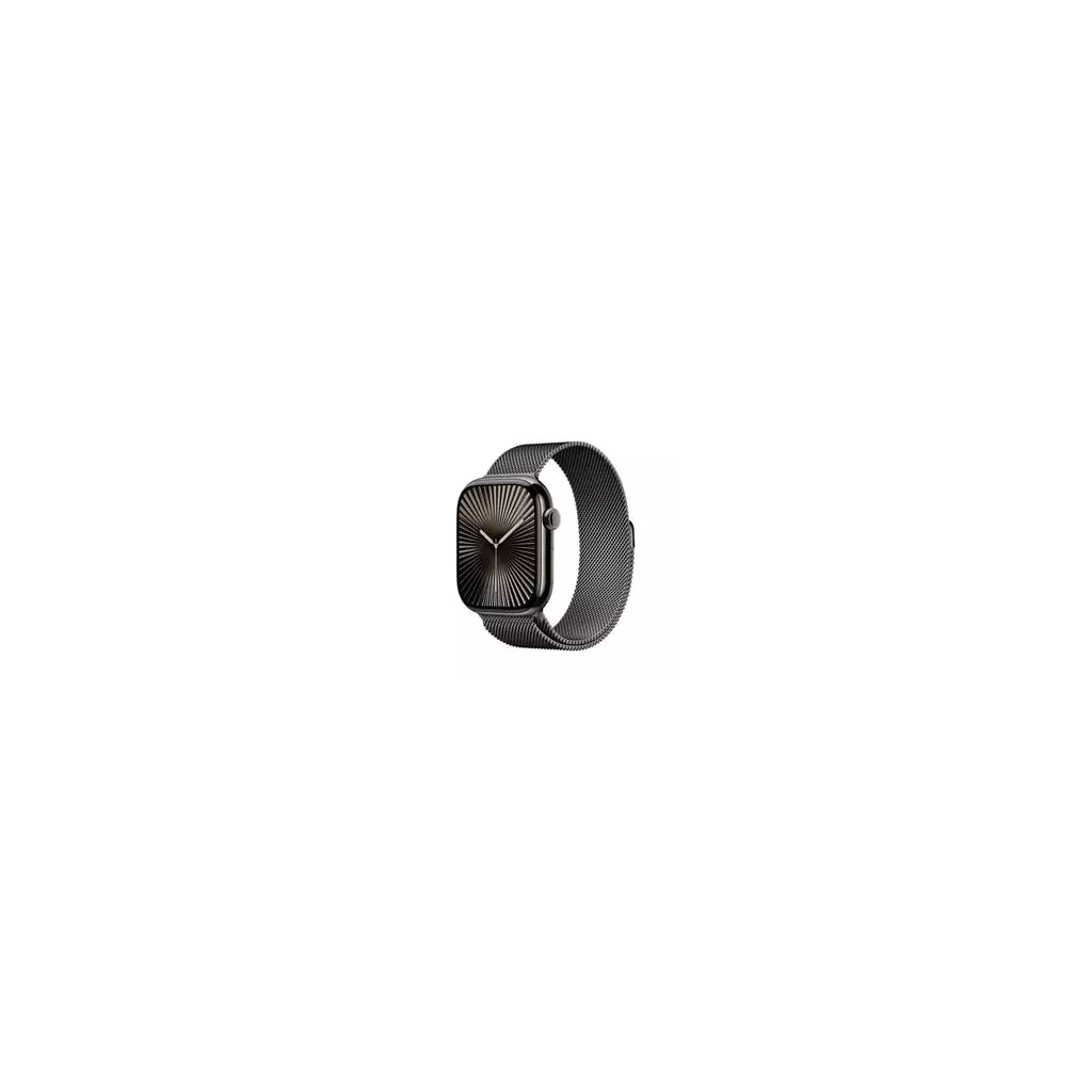 Obrázek produktu Apple Watch Series 10 GPS + Cellular 46mm Slate Titanium Case with Slate Milanese Loop - M/L (MWYW3QC/A)