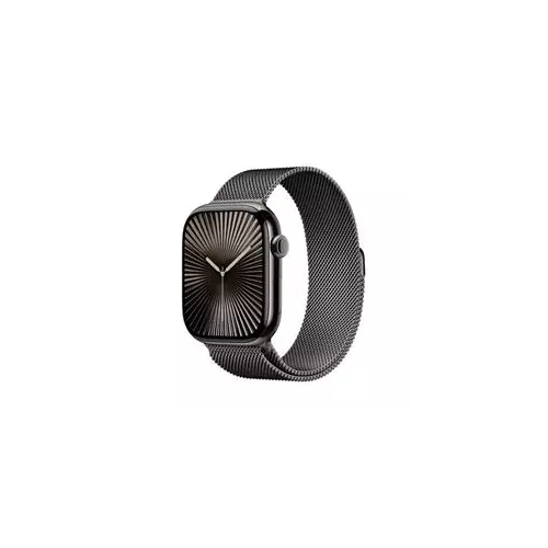 obrázek produktu Apple Watch Series 10 GPS + Cellular 46mm Slate Titanium Case with Slate Milanese Loop - M/L (MWYW3QC/A)