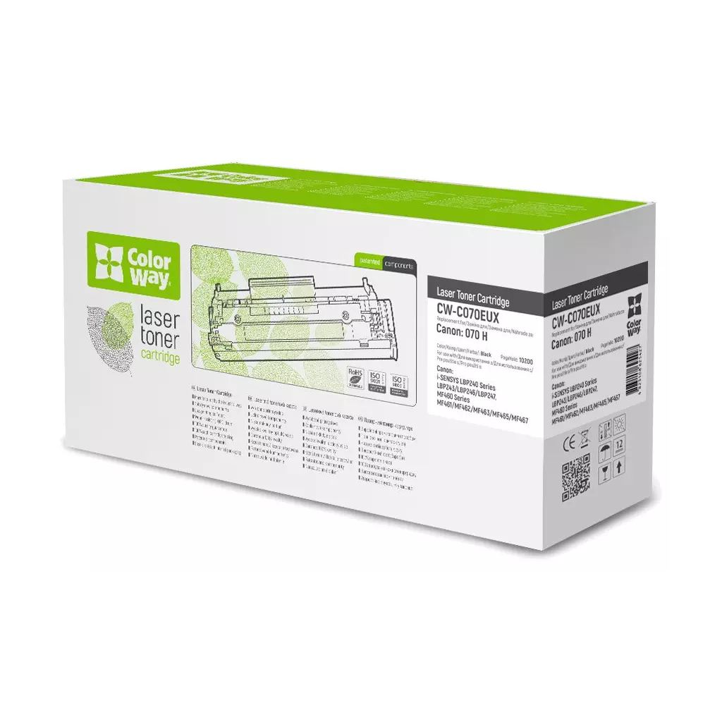 Obrázek produktu ColorWay kompatibilní toner s Canon 070H, 10 200 stran, černý