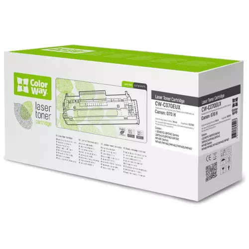 obrázek produktu ColorWay kompatibilní toner s Canon 070H, 10 200 stran, černý