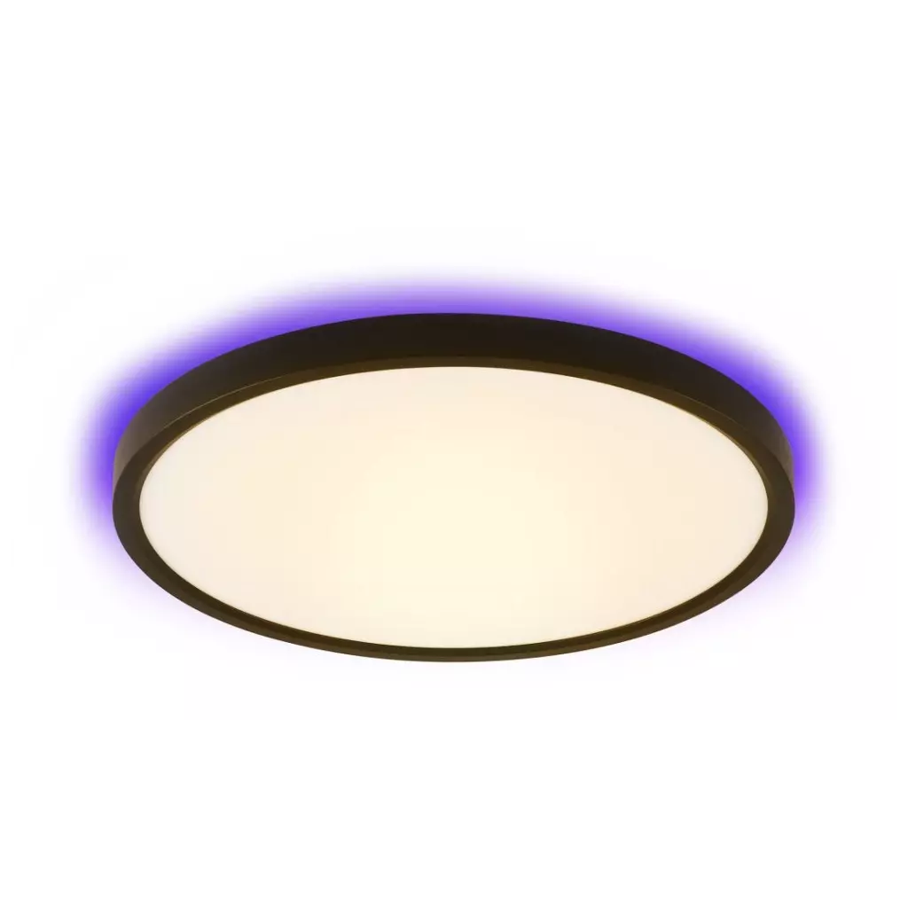 Obrázek produktu IMMAX NEO LITE TUDO SMART stropní svítidlo s RGB podsvícením 40cm, 50W Wi-Fi černá, TUYA