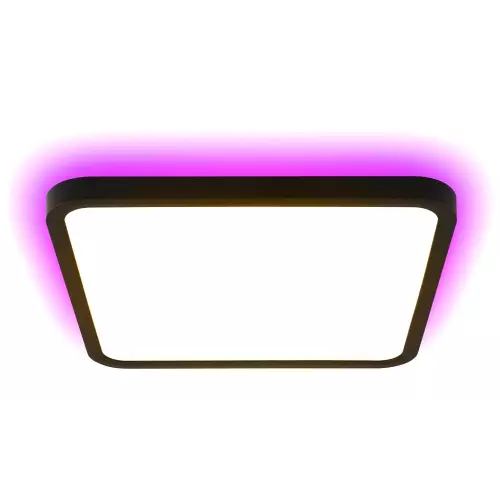 obrázek produktu IMMAX NEO LITE TUDO SMART stropní svítidlo s RGB podsvícením 40x40cm, 50W Wi-Fi černá, TUYA