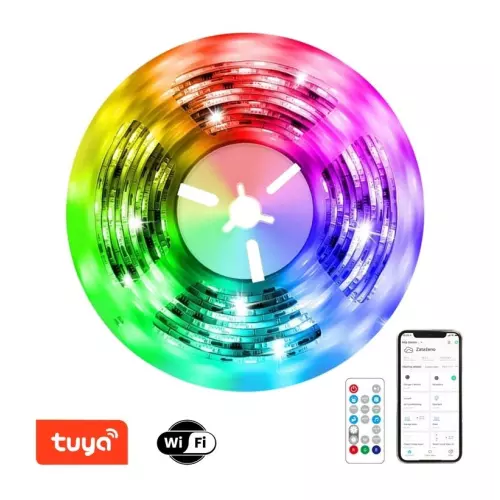 obrázek produktu IMMAX NEO LITE SMART LED pásek/ 18W/ Wi-Fi/ IP65/ RGB/ stmívatelný/ Beacon/ DO/ 5m/ TUYA