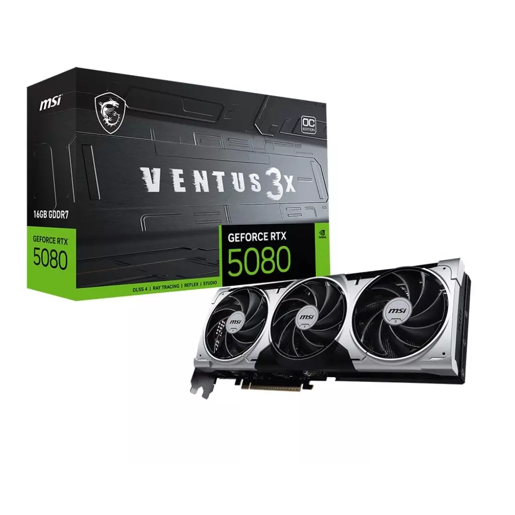 Obrázek produktu MSI GeForce RTX 5080 16G VENTUS 3X OC PLUS