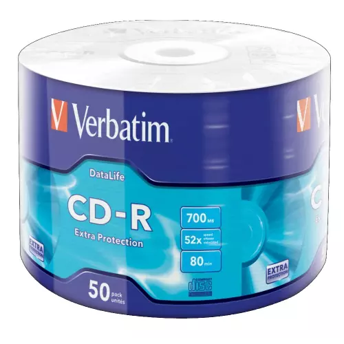 obrázek produktu Verbatim CD-R Extra Protection 52x, 700MB, 50 ks (Spindl)