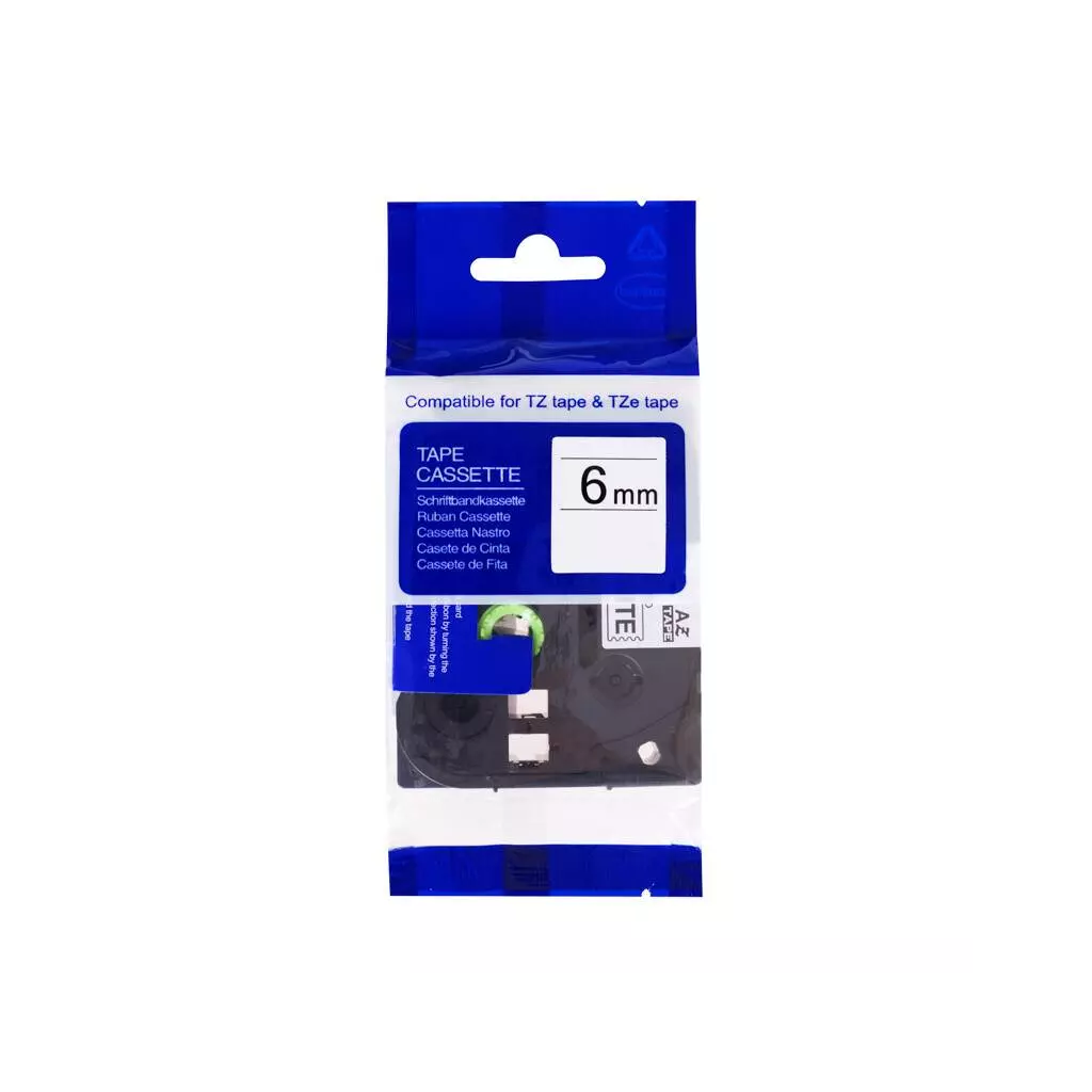 Obrázek produktu PRINTLINE kompatibilní páska s Brother TZE-511, TZ-511, 6mm, černý tisk/modrý podklad
