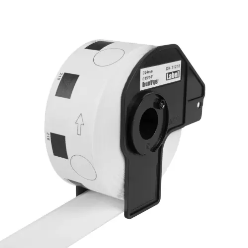 obrázek produktu PRINTLINE kompatibilní s Brother DK-11218, papírové kulaté štítky, průměr 24mm, 1000ks