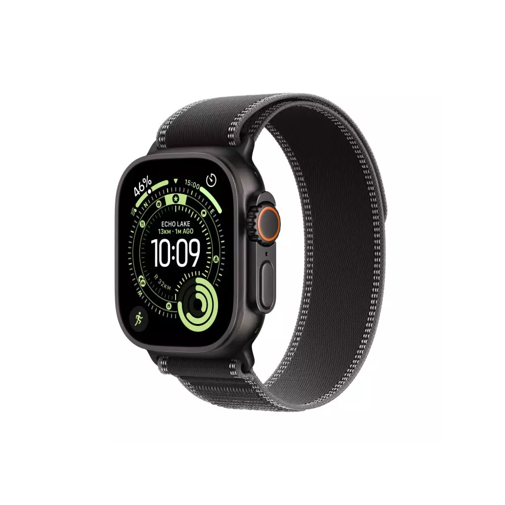 Obrázek produktu Apple Watch Ultra 3 GPS + Cellular 49mm Black Titanium Case with Black/Charcoal Trail Loop - M/L