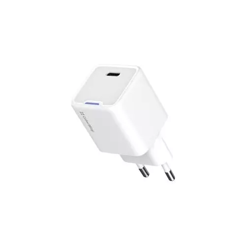 obrázek produktu ColorWay 1x USB-C/ síťová nabíječka/ GaN/ PD/ PPS/ 25W/ Bílá
