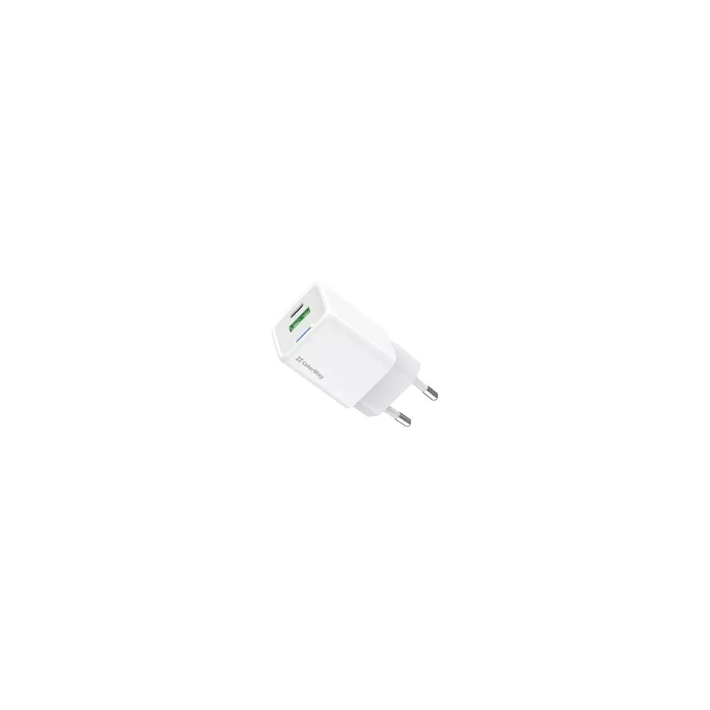 Obrázek produktu ColorWay 1x USB-C/ síťová nabíječka/ GaN/ PD/ PPS/ QC/ 30W/ Bílá
