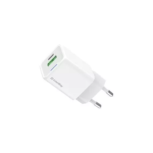 obrázek produktu ColorWay 1x USB-C/ síťová nabíječka/ GaN/ PD/ PPS/ QC/ 30W/ Bílá
