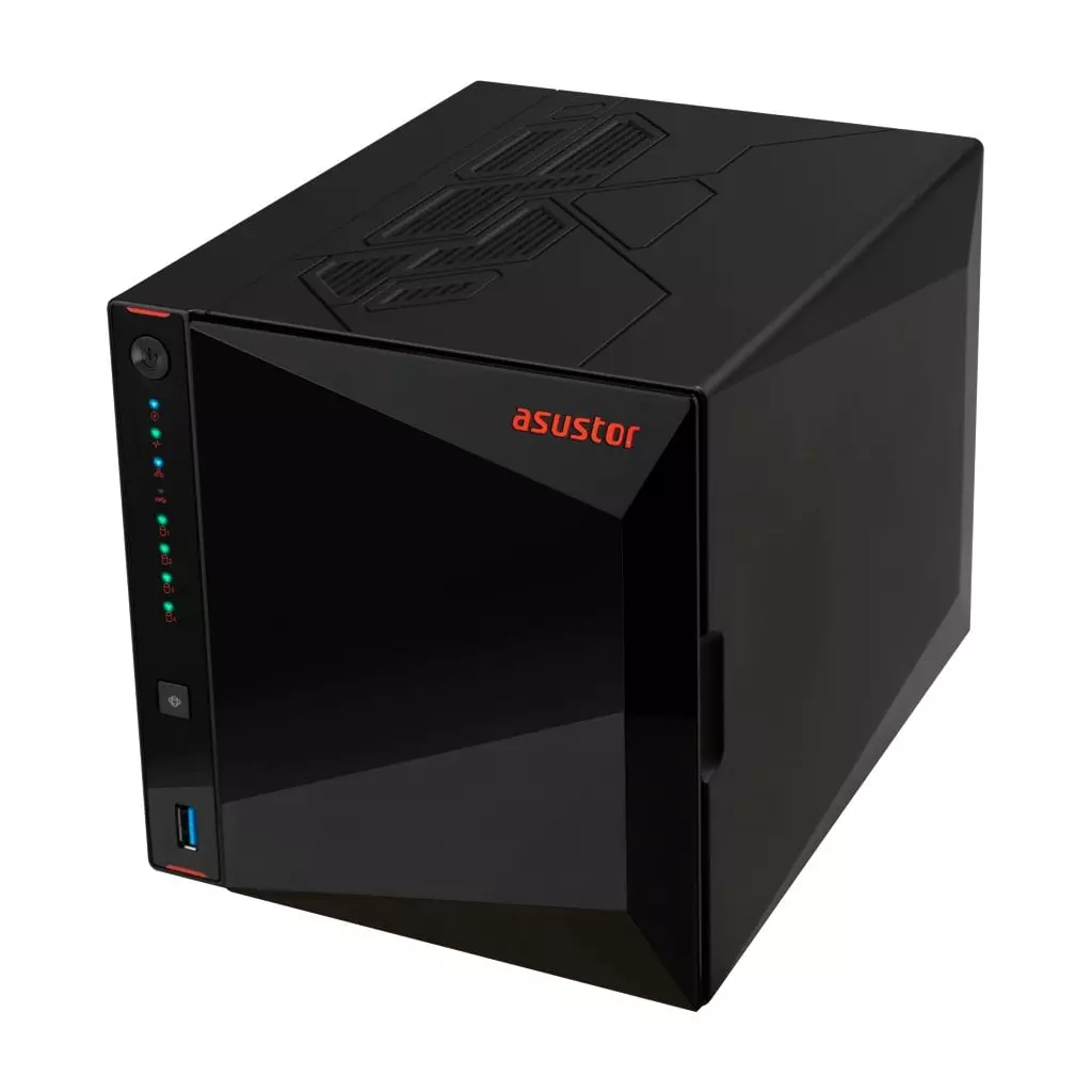 Obrázek produktu Asustor Nimbustor 4 Gen2  AS5404T 4 Bay NAS, Quad-Core 2.0GHz CPU, Dual 2.5GbE Ports, 4GB DDR4, 4x M.2 SSD Slots