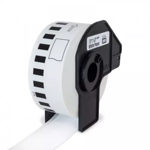 obrázek produktu PRINTLINE kompatibilní etikety s Brother DK-22214, papírová role 12 x 30,48m