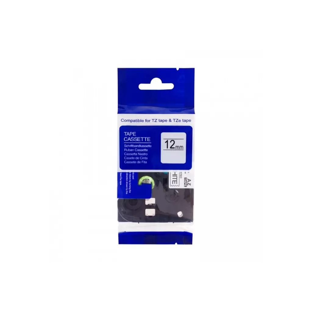 Obrázek produktu PRINTLINE kompatibilní páska s Brother TZE-FA3, 12mm, modrý tisk /bílý podkl, zažehlovací