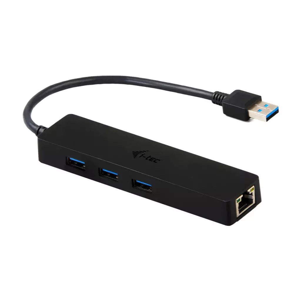 Obrázek produktu i-tec USB 3.0 SLIM HUB 3 Port With Gigabit LAN - černá