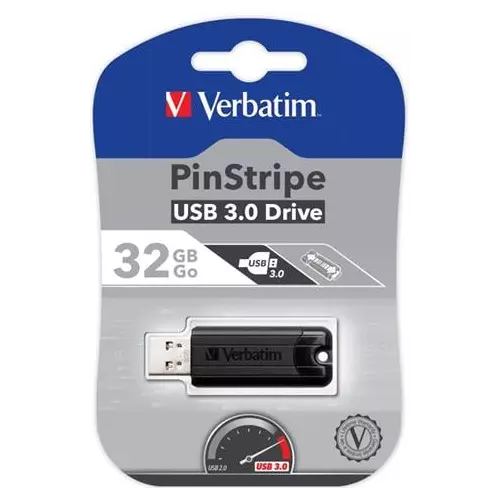obrázek produktu Verbatim PinStripe, 32GB - černá