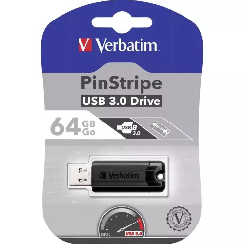obrázek produktu Verbatim PinStripe, 64GB - černá