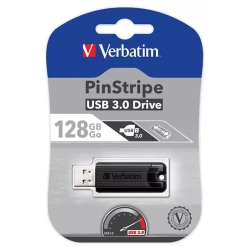obrázek produktu Verbatim PinStripe, 128GB - černá