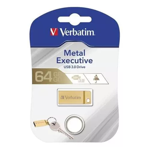 obrázek produktu Verbatim Metal Executive, 64GB, zlatý - zlatá