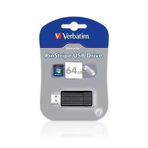 obrázek produktu Verbatim PinStripe, 64GB - černá