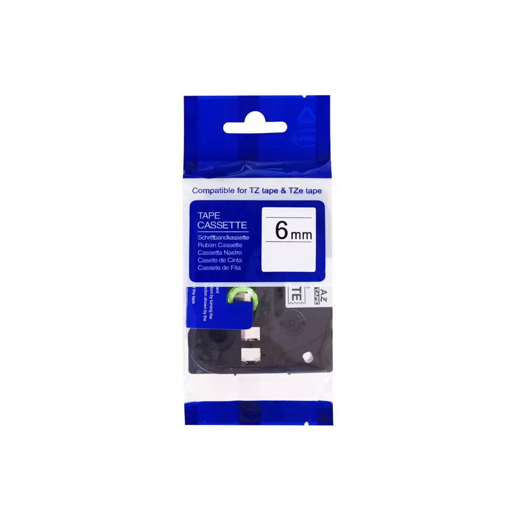 Obrázek produktu PRINTLINE kompatibilní páska s Brother TZE-111, TZ-111, 6mm, černý tisk/průsvitný podklad