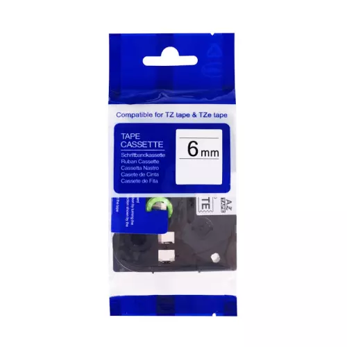 obrázek produktu PRINTLINE kompatibilní páska s Brother TZE-111, TZ-111, 6mm, černý tisk/průsvitný podklad
