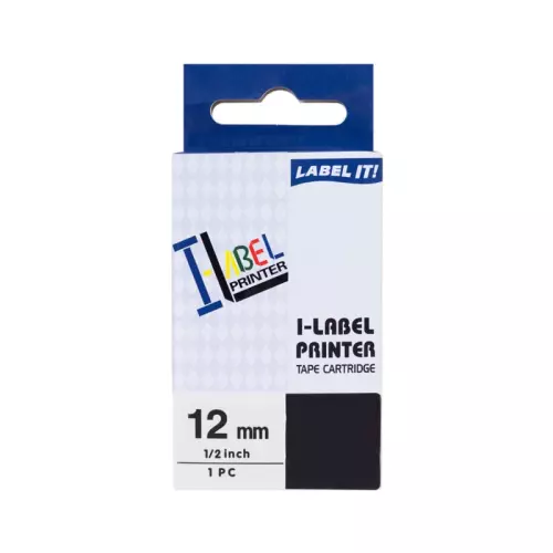 obrázek produktu PRINTLINE kompatibilní páska s Casio XR-12GN1 12mm, 8m, černý tisk/zelený podklad