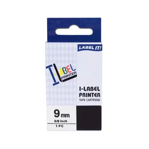 obrázek produktu PRINTLINE kompatibilní páska s Casio, XR-9X1, 9mm, 8m, černý tisk/průhledný podk.