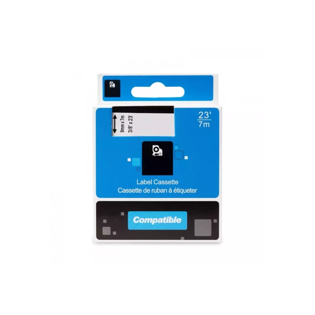 Obrázek produktu PRINTLINE kompatibilní páska s DYMO, 40918 S0720730,9mm,7m, černý tisk/žlutý podklad, D1