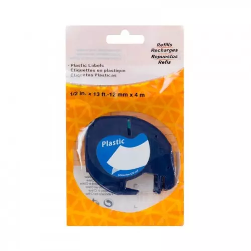 obrázek produktu PRINTLINE kompatibilní páska s DYMO 59423, 12mm, 4m,černý tisk/žlutý. p, LetraTag, plast. 