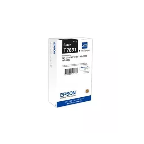 obrázek produktu Epson T7891 XXL Black, 65ml, až 4000 stran, pro série WF-5110DW,WF-5190DW,WF-5620DWF,WF-5690DWF - originální
