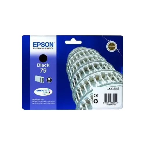 obrázek produktu Epson T7911 Black, 14ml, pro série WF-5110DW,WF-5190DW,WF-5620DWF,WF-5690DWF - originální - černá/black