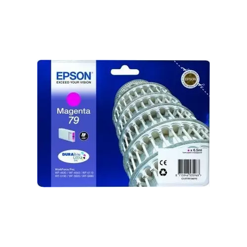 obrázek produktu Epson T7913 Magenta, 6,5ml, pro série WF-5110DW,WF-5190DW,WF-5620DWF,WF-5690DWF - originální - purpurová/magenta