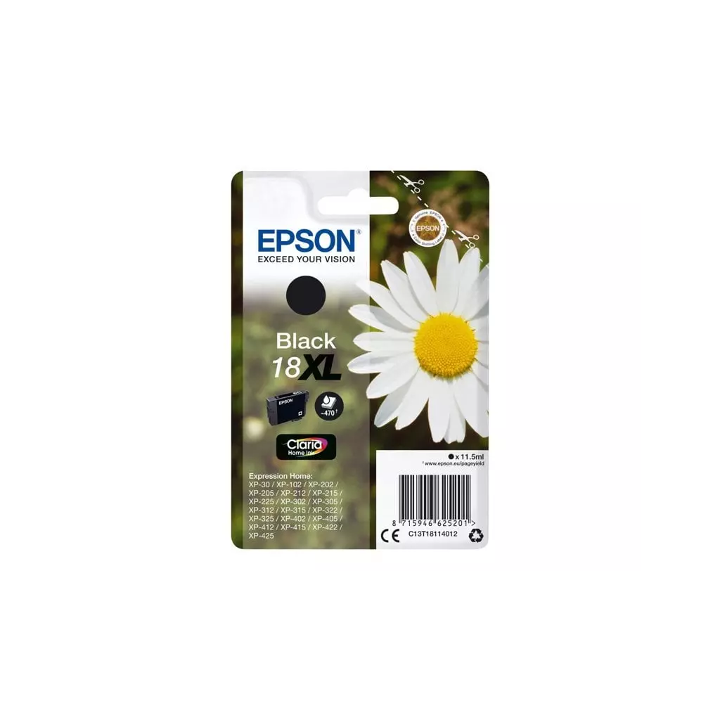 Obrázek produktu Epson T1811 Singlepack 18XL černá - originál - černá/black