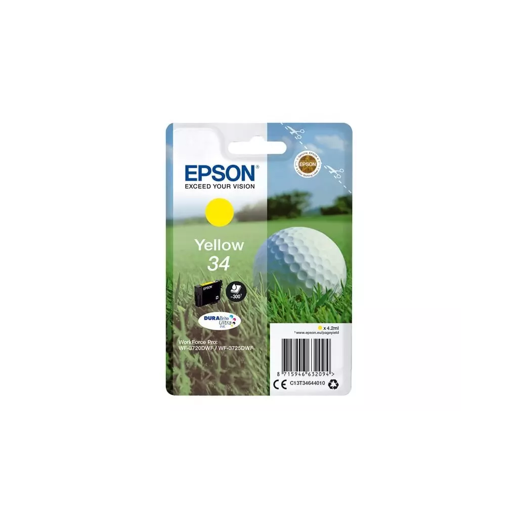 Obrázek produktu Epson Singlepack 34 DURABrite Ultra Ink T3464 žlutá - originální - žlutá/yellow