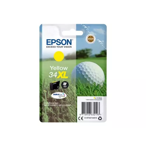 obrázek produktu Epson Singlepack 34XL DURABrite Ultra Ink T3474 žlutá - originální - žlutá/yellow