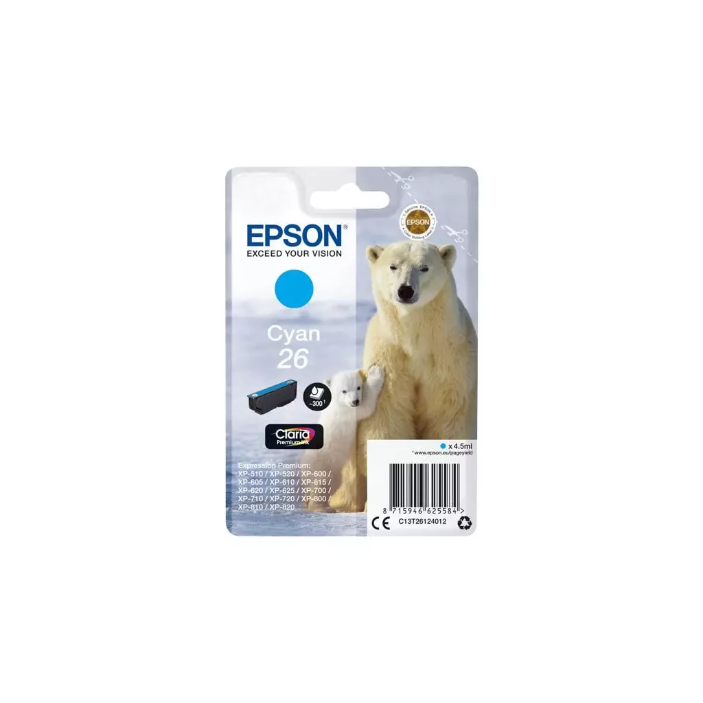 Obrázek produktu Epson T2612 azurová - originál - azurová/cyan