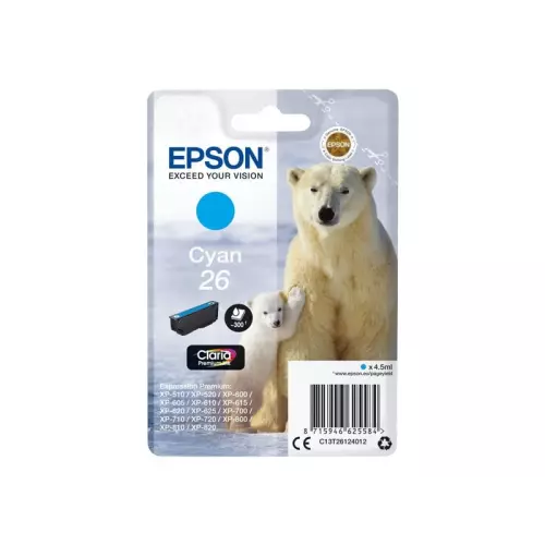 obrázek produktu Epson T2612 azurová - originál - azurová/cyan