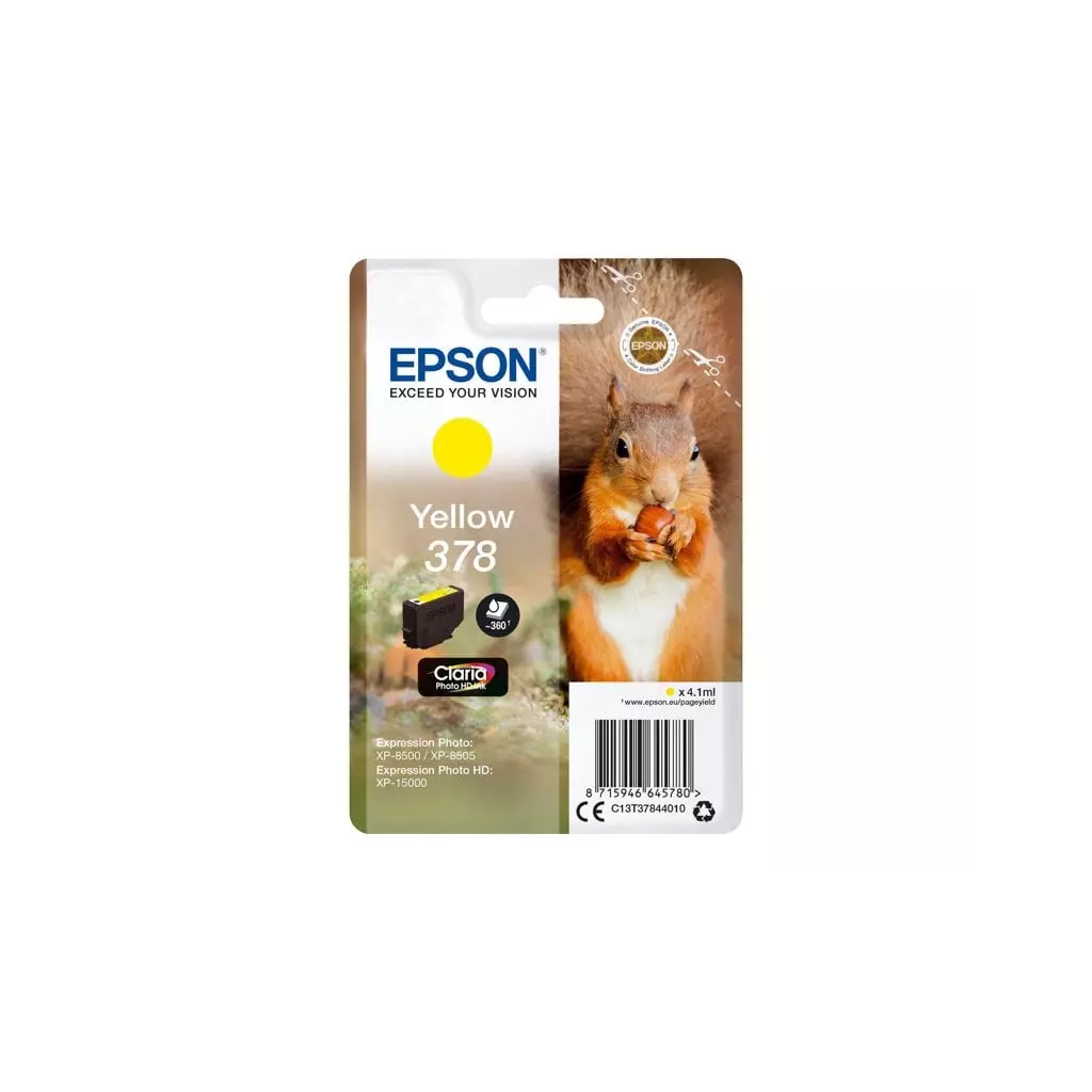 Obrázek produktu Epson 378 Claria Photo HD Ink Yellow, žlutá - originální - žlutá/yellow