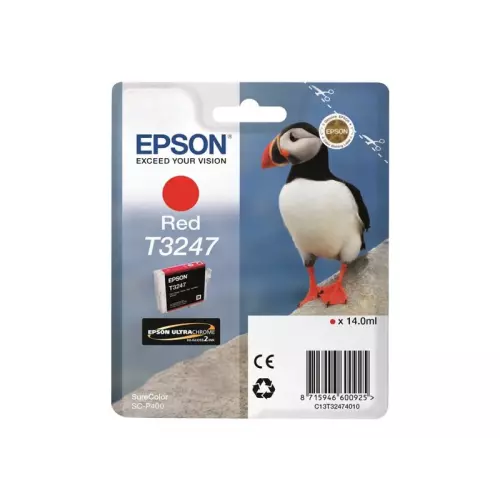 obrázek produktu Epson inkoust T3247 Red, červená - originální