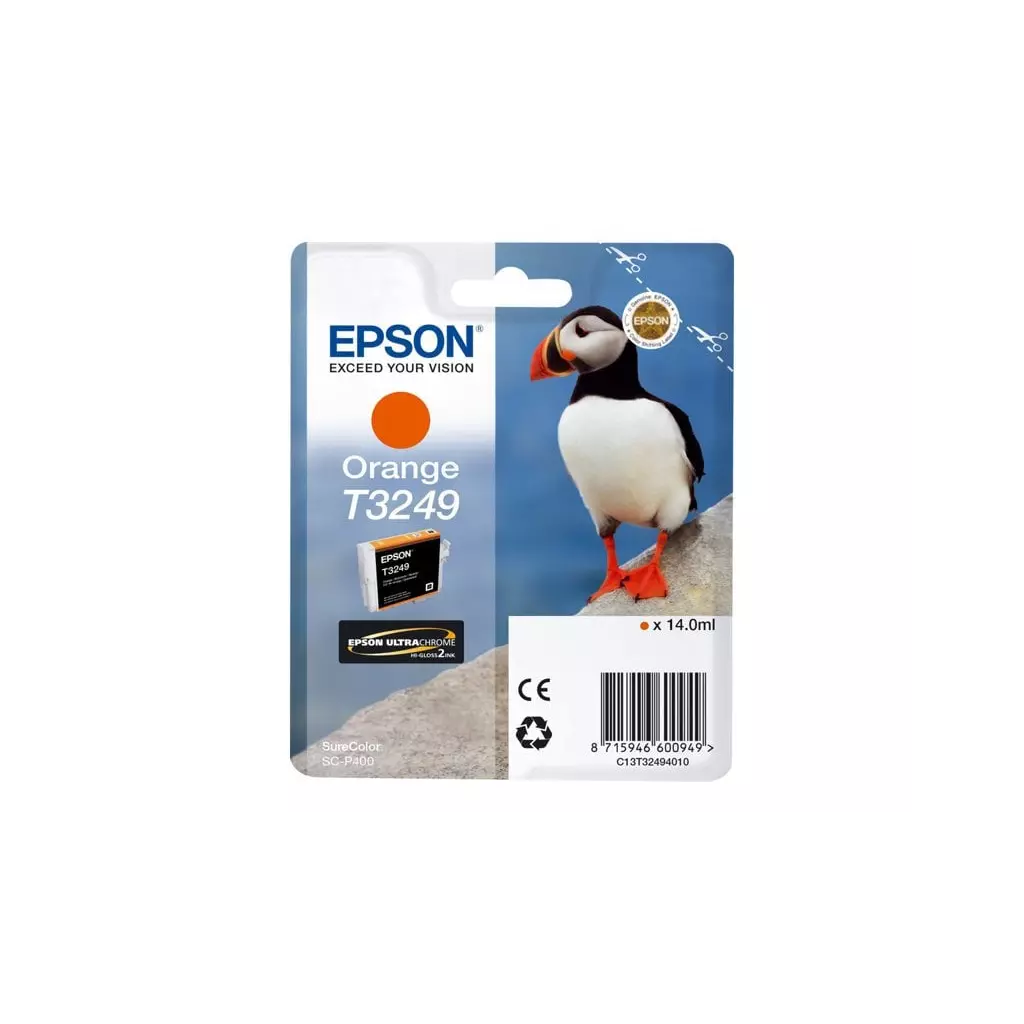Obrázek produktu Epson inkoust T3249 Orange, oranžová - originální