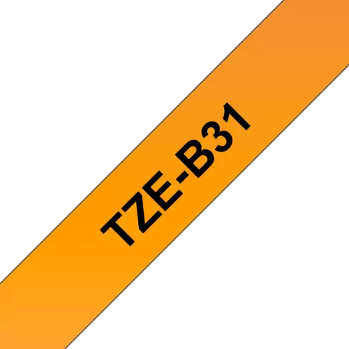 obrázek produktu Brother TZ-B31, signální oranžová / černá 1ks